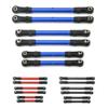 LEWAGH Metal Turnbuckles Pull Rod Link Rod Steering Rod Set for RC Slash Hoss Rustler Stampede 4x4 1/10 RC Car Upgrade Parts(Blue) view 2