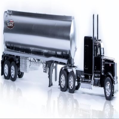 NewRay Replica Peterbilt 379, 1:32 Scale Diecast 1:32 Scale 379 Oil Tanker Diecast Truck, Toy Truck for Display, Gift for Dad and Truckers