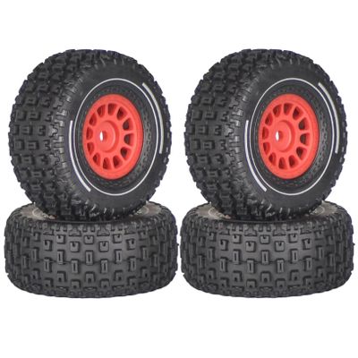 RC Car Tires Wheels Compatible With Arrma For Mini For MOJAVE For GROM 1/14 RC Car Upgrade 12mm Hex Wheel Tyres Accessory 4pcs 65mm Rubber Tires
