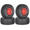 RC Car Tires Wheels Compatible With Arrma For Mini For MOJAVE For GROM 1/14 RC Car Upgrade 12mm Hex Wheel Tyres Accessory 4pcs 65mm Rubber Tires view 1