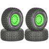 RC Car Tires Wheels Compatible With Arrma For Mini For MOJAVE For GROM 1/14 RC Car Upgrade 12mm Hex Wheel Tyres Accessory 4pcs 65mm Rubber Tires view 2