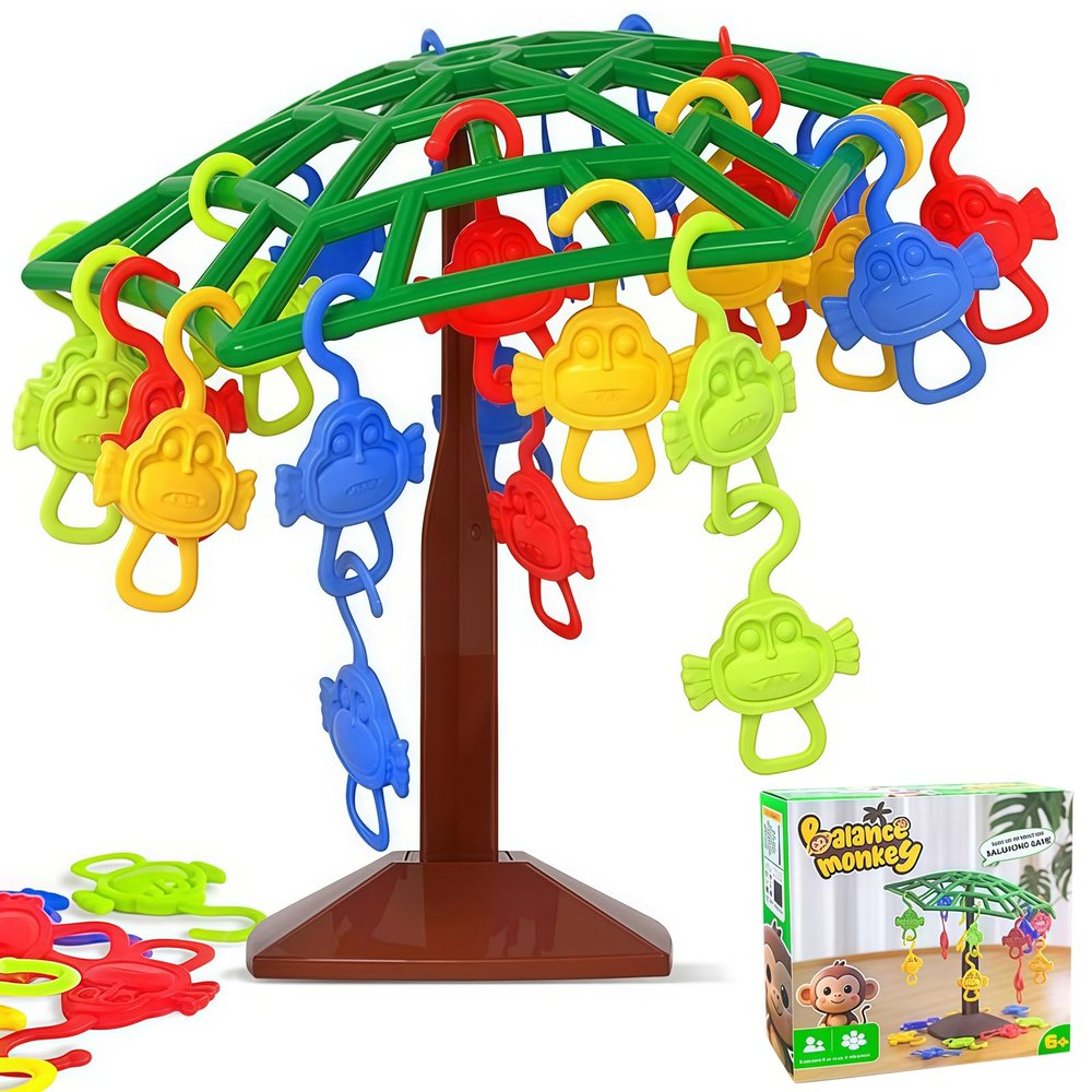 rytopt Monkey Balance Tree Game, 2-Player Balance Tree Board Game, Interactive Family Balance Tree Tabletop Game, Board Games, Family Games, Family Game Night