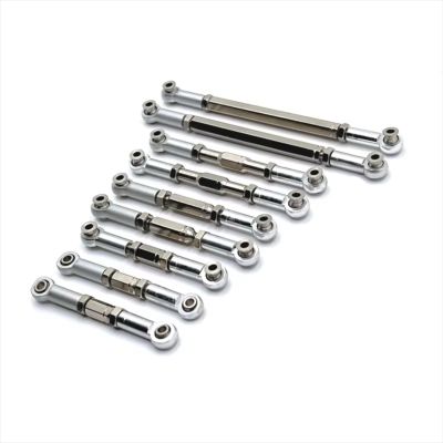 AQWBTYD Compatible with WLtoys 12429 1/12 RC Car Upgrade Replacement Parts Accessories Metal Pull Rod Steering Rod Set RC Assortment(Silver)