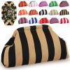 Sunnymove Mahjong Tile Bag Woven Clutch Purses for Women Woven Striped Dumpling Bag Summer Beach Evening Handbag for Mahjong Tile Vacation Supplies(Black Yellow,Thin Lines) view 1