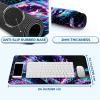 MTG Playmat 24x14 in, TCG Card Game Mat with Stitched Edges, Non-Slip Rubber Base, Waterproof Play Mat for Trading Card Games, 2mm Thickness with Storage Bag Neon Snake view 3