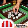 Sunnymove Mahjong Tile Bag,Red Purple,Thick Lines view 3