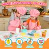Kids Ice Cream Making Science Kit Make Real Ice Cream with Reusable Shaker, Includes Chef Costume (Apron+Hat+Sleeves), Visual Recipes, Scoop & Bowls STEM Gift for Ages 6-12 view 4