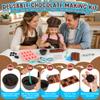 Glowsprout Chocolate Making Kit for Kids Ages 6+ Real DIY Chocolate Tools with 5 Molds (Flower, Tulip, Lollipop, Bar, Round), Adjustable Chef Apron+Hat+Sleeves, Visual Recipes STEM Gift view 2