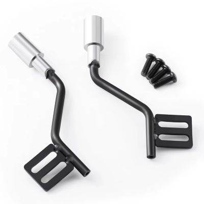 RC Car Accessories Compatible with Axial for SCX10 II 90046 1/10 RC Car Upgrade Parts Accessories Metal Exhaust Pipe Tail Throat