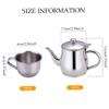 Kids Tea Set Includes Portable 330ml Stainless Steel Long Spout Teapot with Filter Screen and 4 70ml Cups for Children Camping Home view 3