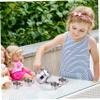 Kids Tea Set Includes Portable 330ml Stainless Steel Long Spout Teapot with Filter Screen and 4 70ml Cups for Children Camping Home view 4