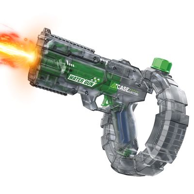 2026 New Electric Watergun Toy, Automatic High-Speed Continuous Fire with LED Flash, 400ML Large Tank, Long Range Squirt Gun for Outdoor Pool Beach Water Fight Toys for Kids Adults (Green)