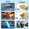 2026 New Electric Watergun Toy, Automatic High-Speed Continuous Fire with LED Flash, 400ML Large Tank, Long Range Squirt Gun for Outdoor Pool Beach Water Fight Toys for Kids Adults (Green) view 4