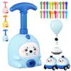Balloon Launcher Toy Set, 2026 Upgraded Balloon Car Toy Pump Set, Animal Air-Powered Balloons Car toy with 20 Colorful Balloons, 2-in-1 Ground Racing and Flying Play Toys for Ages 3-8 (Seal+2car) view 1