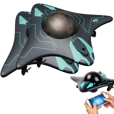 Underwater Drone with Camera, Remote Control Under Water Aqua Submarine Fishing Drones, Focusing on Correction Wireless Connectivity Smart App Real-Time Image for Underwater Exploration (2PCS)