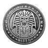 1881 Egyptian Pharaoh Skeleton Hobo Coin Lucky Pendant - US Liberty Eagle Novelty Morgan Coin Funny Coin Necklaces Jewelry Bag view 1