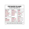 CB Radio Slang Chart Sticker Trucker Lingo Quick Reference Guide for CB Radio Users and Overlanders view 1