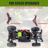 1/30 Scale RC Crawler Plastic Body Shell for Axial SCX30, 5.91x2.44x2.09 Inch, Direct Clip-On, SCX30 Upgrades with LED Mounts (Gray) view 4