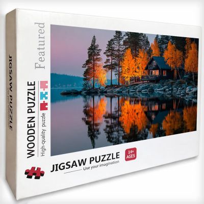 4000 Pieces Puzzle for Adults Cottage, Coastal Jigsaw Puzzles with Box, Letter on Back, Funny Games Crafts for Adults Kits, Hard Difficult Family Activity Games, Gifts for Teen Boys, (56x34in), U-4045