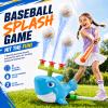 Shark Water Sprinkler Toy, 4-in-1 T Ball Splash Game for Kids Ages 3-8 view 2