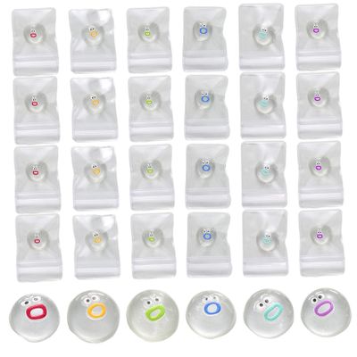 24 Packs Mini Stress Toys Soft Squeeze Toys with Funny Faces Sensory Fidget Toy for Adults Kids Cute Desk Toy for Anxiety Relief