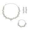 Bohemian Multi Layer Necklace Earrings Bracelet Party Banquet 3-Piece Set,red,35.5+14.2cm view 3