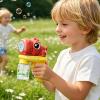 Electric Bubble Wand - Automatic Glow Foam Stick,Leak-Proof Dinosaur Design Handheld Bubble Machine,for Ages 3-8 Kids Boys Girls Adult Youth Night Party Backyard Birthday Lawn view 3