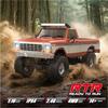 GoolRC RC Crawler, 1:16 Scale 4WD RC Pickup Truck, All Terrain Off Road Rock Crawler, 2.4GHz Remote Control Truck with LED Lights and 2 Batteries for Adults (Orange) view 2