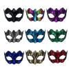 9Pcs Mardi Gras Eyes Mask,Venetian Half Face Carnival Favors Lace Pattern Mask,Women Men Masquerade Eyes Masks for New Orleans Parades Halloween Birthday Supplies view 1