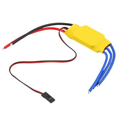 30A Brushless Motor Speed Controller with 5V/2A BEC for 1/10 and 1/8 Scale RC Vehicles Compatible with 2-4S LiPo
