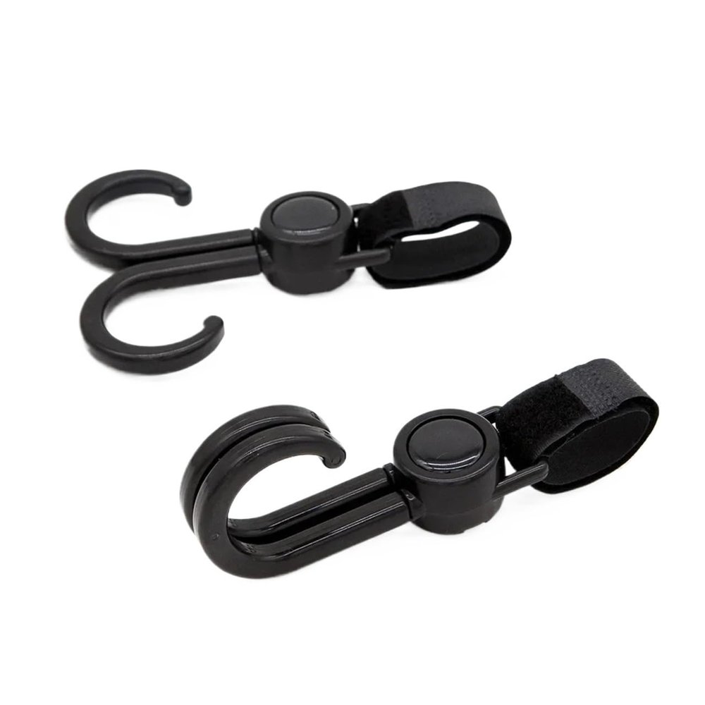 60 Pcs Hooks for Stroller Car Shopping Cart Baby Accessories Rotate 360 Degree Hook Pram Organizer Bag Hanger