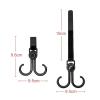 60 Pcs Hooks for Stroller Car Shopping Cart Baby Accessories Rotate 360 Degree Hook Pram Organizer Bag Hanger view 3