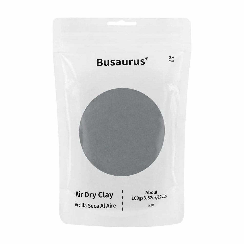 100g Gray Air Dry Foam Clay, DIY Magic Model Clay for Kids, Colorful Soft Clays for School Supply, Slime, Art Projects, Cosplay - Non-Sticky, Non-Toxic & Safe - Gifts for Boys & Girls and Adult