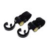 8 Pcs Baby Stroller Hook Multifunctional Basket Strap Bag Hanger Grip Accessories Pram for Diaper Changing Bags Clothing(Pink) view 3