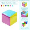 Learning Dice with Clear Pocket, 6 Sided Education Playing Cube for Classroom, Large Teacher Teaching Tool view 4