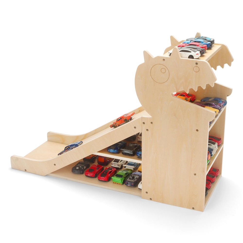 Display Case for Hot Wheels Garage & Matchbox Cars, 1:64 Scale Diecast
