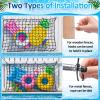 SATINIOR 3 Pack Large Pool Float Storage Net with Hook and Ties 63" x 43" view 4