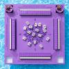 Arrowbash 24 x 24 Inch Floating Mahjong Table for Pool Float Mah Jong Board with Drinks Holders for Swimming Pool and Hot Tub Floating Card Games Tray for Dominoes Summer Beach Party Supplies (Purple) view 1