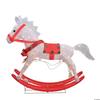 Gajula.Enterprises 36" White and Red Light Rocking Horse Outdoor Christmas Decor view 1
