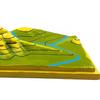 3D Contour Terrain Model, Geography Geomorphology Teaching Aid for Geology Education & Classroom Demonstration view 2