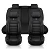 CCYCZX Custom Fit Seat Covers for Toyota RAV4 2019-2025, Full Set Waterproof Leather Car Seat Covers for RAV4 LE XLE Hybrid Limited, 5-Seats Airbag Compatible Auto Interior Accessories (Black) view 1