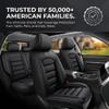 CCYCZX Custom Fit Seat Covers for Toyota RAV4 2019-2025, Full Set Waterproof Leather Car Seat Covers for RAV4 LE XLE Hybrid Limited, 5-Seats Airbag Compatible Auto Interior Accessories (Black) view 3