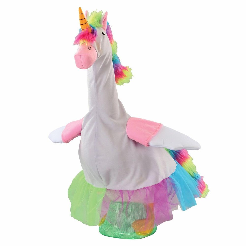 Gajula.Enterprises Unicorn Large Goose Outfit 1-Piece Fantasy Costume for 23" Lawn Goose Statue