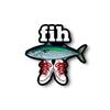 fih Sticker | Mackerel Fish Design | Fun Sneakers | Unique Wall Art | Colorful Vinyl Decal | Quirky Home Decor [KERS] view 1