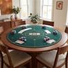 HKXINANJIAHE 47" Round Foldable Poker Table Top Mat with Non-Slip Rubber Base, Portable Casino-Grade Poker Mat with Carrying Bag (Green) view 2