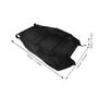 BRIGHTFUFU Stroller Storage Basket Organizer Bag, under Bottom Mesh Net with Hanging Diaper Holder, Black Oxford Fabric for Travel and Outdoor Use view 2