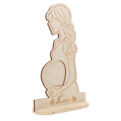 INOOMP Wooden Sonogram Memory Picture Frame for Newborns and Expecting Mothers Nursery Dcor