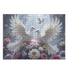 WRJGLS 500 1000 Piece Puzzle for Adults White Doves, Flowers, and Light Beams, Eco-Friendly Recycled Paper Fun & Challenging Family Game Gift for Friends and Family view 1