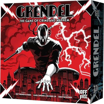 Grendel The Game of Crime and Mayhem by Off The Page Games | Ages 14+ | 1-4 Players | Asymmetric Area Control Game with 4 Factions, Tactical Combat & City Domination