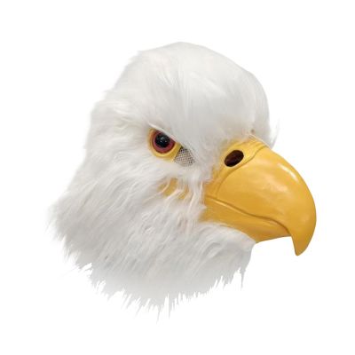 Bald Eagle Latex Mask for Halloween Costume, Realistic Bird Headpiece 38cmx33cm (15x13 inch) for Cosplay & Fancy Dress